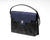 Quoin Briefcase - Black Croc with Navy Flap