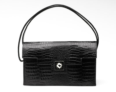 Quoin Medium Handbag in Black
