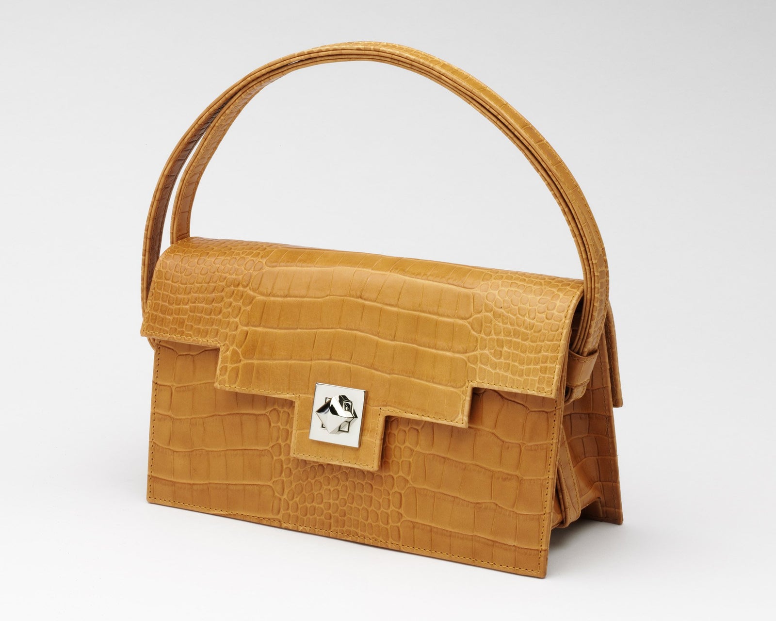 Quoin Medium Handbag in Tan